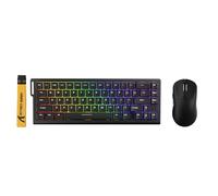 ATTACK SHARK X68 HE Tastiera Magnetica Cablata con X3 Mouse Gaming Wireless, Tastiera Rapid Trigger 8000Hz, Precisione RT di 0,01 mm, Mouse SUPERLIGHT da 49g, Sensore PAW3395, 26000 DPI -Nero