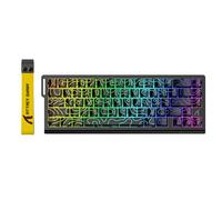 ATTACK SHARK X68 HE Tastiera Rapid Trigger 8000Hz, Tastiera Gaming RGB Cablata al 60% con Precisione RT di 0,01mm, Switch Magnetici, Attuazione Regolabile, Snap Tap, per PC/Mac, Contorni Neri