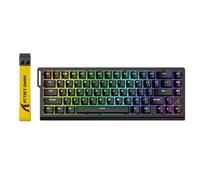 ATTACK SHARK X68 HE Tastiera Rapid Trigger 8000Hz, Tastiera Gaming RGB Cablata al 60% con Precisione RT di 0,01mm, Switch Magnetici, Attuazione Regolabile, Snap Tap, per PC/Mac, Nero