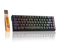 ATTACK SHARK X68MAX HE Tastiera da gioco cablata in alluminio con grilletto rapido e interruttori magnetici,precisione RT di 0,005mm,attuazione regolabile,8KHz,latenza di 0.08ms,RGB (Contorni Neri)