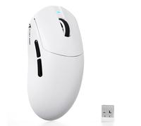 ATTACK SHARK X8 SE Mouse da Gaming Wireless, Leggero 55g, Sensore PAW3311, Chip BK52820, 25.000 DPI, Connessione BT/2,4G/USB-C, 80 Milioni di Click, Batteria 500mAh, Driver Web per PC/Mac-Bianco