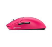 ATTACK SHARK X8PLUS Mouse for Large Hand, 55g SUPERLIGHT, PixArt PAW3395PRO Gaming Sensor, BT/2.4G Wireless/Wired, 6 Adjustable DPI up to 40000, 500mAh Battery (Berry Red)