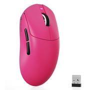 ATTACK SHARK X8SE Mouse da Gaming Wireless, Leggero 55g, Sensore PAW3311, Chip BK52820, 25.000 DPI, Connessione BT/2,4G/USB-C, 80 Milioni di Click, 500mAh, Driver Web per PC/Mac-Rosso Bacca