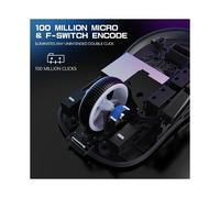 ATTACK X3 Mouse da Gioco per ESport, Sensore da Gioco PixArt PAW3950, Mouse Leggero Tri-Mode (BT5.2/2.4Ghz/Cablato) da 42K DPI
