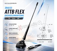 ATTB 3940.51 Flex antenna giunto tetto AM, FM, DAB+, parafango, antenna tetto
