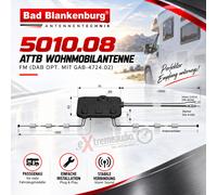 ATTB 5010.08 antenna radio antenna camper per radio AM/FM, DAB+
