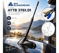 Bad Blankenburg 3761.01 ATTB antenna da tetto combinata attiva AM/FM/DAB+/GPS