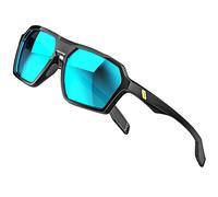 ATTCL, Occhiali da sole polarizzati da uomo, casual, sportivi, con protezione UV, con montatura esagonale TR90, Medium