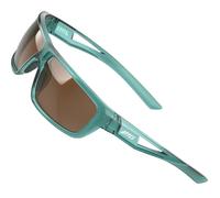 ATTCL Occhiali da sole polarizzati sportivi da uomo, per ciclismo, guida, pesca, protezione UV 100%, UV400, CAT 3 CE, C18-toulan/marrone (non specchiato), Medium