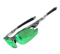ATTCL Occhiali da sole polarizzati sportivi potenziati per uomo Donna Ciclismo Guida Pesca Protezione UV 7027 C4 Clear+Green