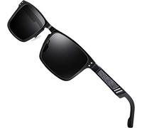 ATTCL Occhiali Da Sole Uomo Polarizzata Pesca Golf Guida Al-Mg Montatura In Metallo Ultra Leggero 6500 Black