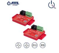 Atte Power ETH-2WIRE-A-SET.Convertitore per la trasmissione Lan/PoE tramite 2 fili