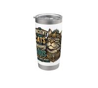 Atteggiamento antico gatto siberiano Bicchiere termico in acciaio inox doppia parete