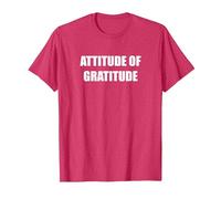 Atteggiamento di gratitudine Maglietta, Uomo, Rosso mélange, L