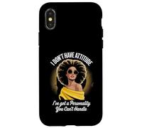 Atteggiamento divertente Dire Personalità Troppo Potente Mamma Donne Uomini Custodia per iPhone X/XS
