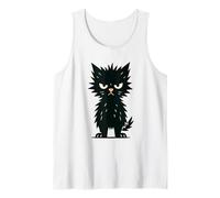 Atteggiamento Grumpy Black Cat Canotta