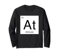 Atteggiamento tavola Periodica Elemento Divertente Gioco di Parole Scienza Maglia a Manica