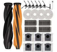 Attemart Accessori per Dreame X50 Ultra Complete/L50 Pro Ultra/X50 Master Aspirapolvere Kit di Ricambio, 2 Spazzola Principale, 4 Filtri, 4 Panni, 6 Sacchetto Polvere, 6 Spazzole Laterali, 22 pezzi