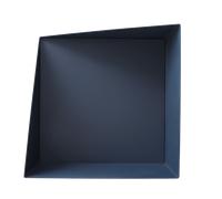 Attendi Per Favore di Essere Seduto Scaffale da Parete Blu Navy