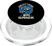 Attenti ai tuoi affari Mia moglie è costoso Raccoon Pole Dancing PopSockets PopGrip per MagSafe