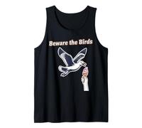 Attenti al Gabbiano Uccelli Rubare Gelato Spiaggia Canotta