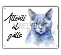 Attenti Al Gatto Cartello In PVC Pronto Da Appendere Segni Di Casa Decorazioni Per La Casa Cartelli Da Giardino Targhe Per Il Portico Entrata Cancello Decorative 15 X 20 Cm