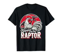 Attenti alla Maglietta Tiny Raptor Chicken Dinosaur T-Rex Maglietta