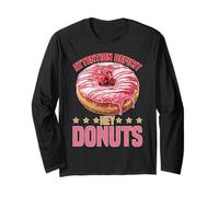 Attention Deficit Hey Donuts ADHD Focus Puns - Maglia a Manica