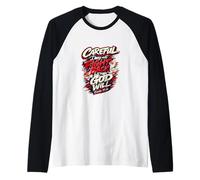 Attento Che Potrei Non reagire, ma Il Mio Dio Lo farà Maglia con Maniche Raglan