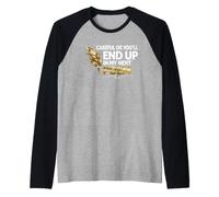 Attento Finirai nel Mio Prossimo Poema Maglia con Maniche Raglan