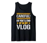 Attento o finirai nel mio vlogger di social media vlog Canotta