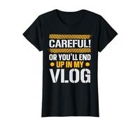 Attento o finirai nel mio vlogger di social media vlog Maglietta