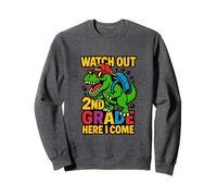 Attenzione 2nd Grade Here I Come Cool Back To School Dinosaur Felpa