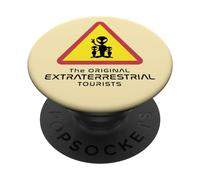 Attenzione agli alieni turisti extraterrestri PopSockets PopGrip Adesivo