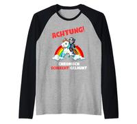 Attenzione al Cattivo Umore Cronico del Mietitore di Morte Maglia con Maniche Raglan