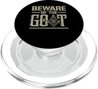 Attenzione alla massoneria massonica massonica della capra PopSockets PopGrip per MagSafe