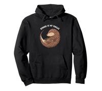 Attenzione alla mia Lingua Pangolin Felpa con Cappuccio