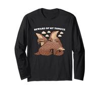 Attenzione alla mia Lingua Pangolin Maglia a Manica