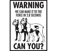 Attenzione! Cane Corso We can make it to the fence alluminio cane esterno cortile decorazione cartello 20,3 x 30,5 cm
