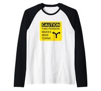 Attenzione Che Questa Persona Fa Ampi Giri Maglia con Maniche Raglan