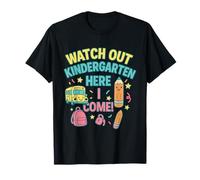 Attenzione Kindergarten Here I Come back to school tee Maglietta