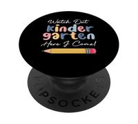 Attenzione Kindergarten Here I Come Kindergarten Kids PopSockets PopGrip Adesivo