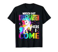 Attenzione Kindergarten Here I Come Unicorn Maglietta