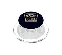Attenzione Nessun filtro Chiedi a tuo rischio Divertente Sarcastico PopSockets PopGrip per MagSafe