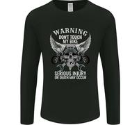 Attenzione Non Toccare La Mia Moto Maglietta A Maniche Lunghe Uomo