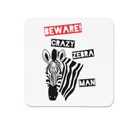 Attenzione Pazzo Zebra Uomo Magnete Da Frigo - Animale Divertente