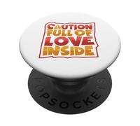 Attenzione: pieno di amore dentro PopSockets PopGrip Adesivo