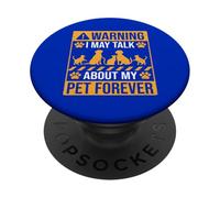 ATTENZIONE potrei parlare del mio animale domestico per PopSockets PopGrip Adesivo