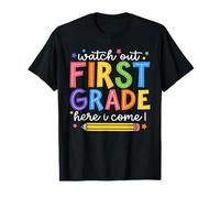 Attenzione prima elementare Here I Come 1st Grade Back To School Maglietta