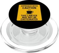 Attenzione questo avvocato potrebbe non essere divertente amante del caffè con caffeina PopSockets PopGrip per MagSafe